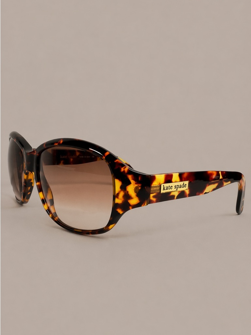 Kate Spade Libby Tortoiseshell Sunglasses | Gradient Lenses | Italy Made